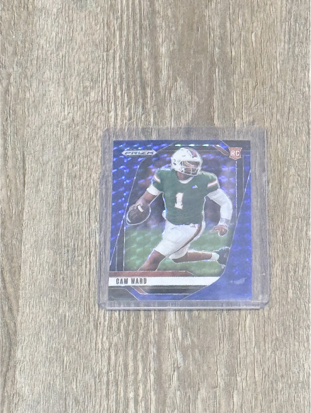 2025 Panini Prizm Draft Picks - Cam Ward - Blue Refractor Rookie (/89)
